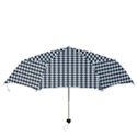 Navy And White Scallop Repeat Pattern Folding Umbrellas View3