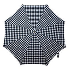 Navy And White Scallop Repeat Pattern Hook Handle Umbrellas (medium) by PaperandFrill