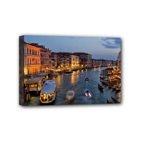 Venice Canal Mini Canvas 6  X 4  by trendistuff