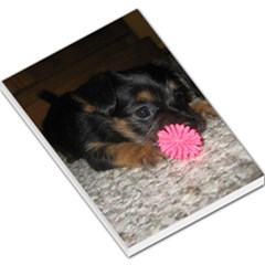 Puppy With A Chew Toy Large Memo Pads by trendistuff