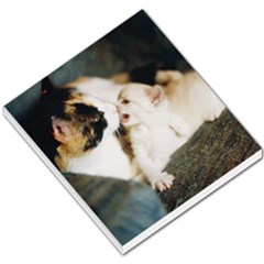 Calico Cat And White Kitty Small Memo Pads by trendistuff
