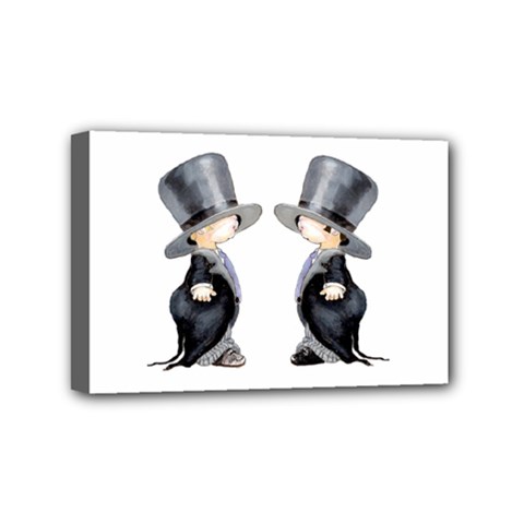 Little Groom And Groom Mini Canvas 6  X 4  by Weddings