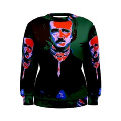 Edgar Allan Poe Pop Art  Women s Sweatshirt by icarusismartdesigns