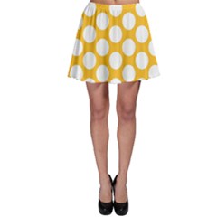Sunny Yellow Polkadot Skater Skirt by Zandiepants