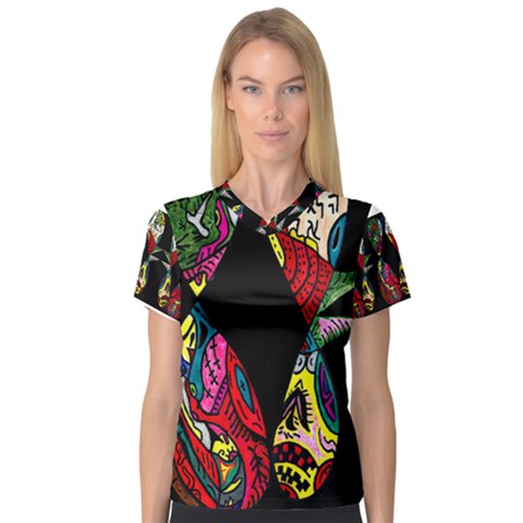 Birds Of Eight Women s V-neck Sport Mesh Tee by MRTACPANS