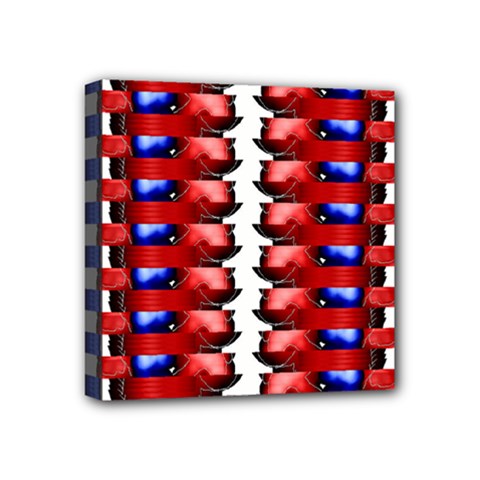 The Patriotic Flag Mini Canvas 4  X 4  by SugaPlumsEmporium