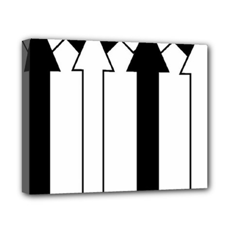 Funny Black And White Stripes Diamonds Arrows Canvas 10  X 8  by yoursparklingshop