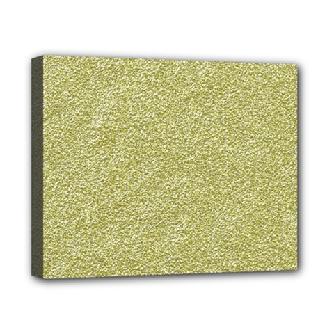 Festive White Gold Glitter Texture Canvas 10  X 8  by yoursparklingshop