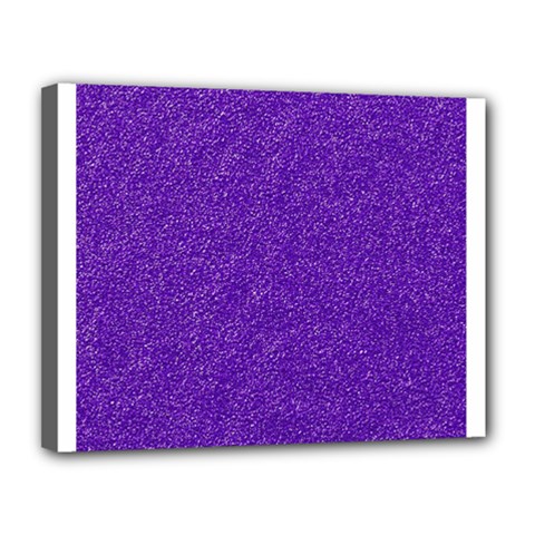 Festive Purple Glitter Texture Canvas 14  X 11  by yoursparklingshop