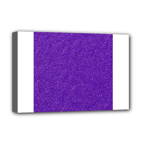 Festive Purple Glitter Texture Deluxe Canvas 18  X 12   by yoursparklingshop