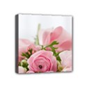 Romantic Pink Flowers Mini Canvas 4  x 4  View1