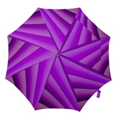 Gentle Folds Of Purple Hook Handle Umbrellas (small) by FunWithFibro