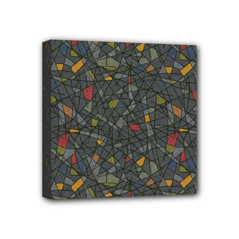 Abstract Reg Mini Canvas 4  X 4  by FunkyPatterns