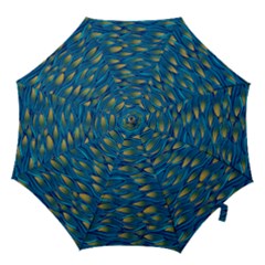 Blue Waves Hook Handle Umbrellas (large) by FunkyPatterns