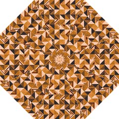 Brown Tiles Folding Umbrellas by FunkyPatterns