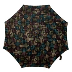 Glowing Abstract Hook Handle Umbrellas (medium) by FunkyPatterns
