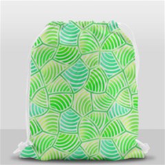 Green Glowing Drawstring Bag (small) by FunkyPatterns