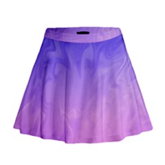 Ombre Purple Pink Mini Flare Skirt by BrightVibesDesign