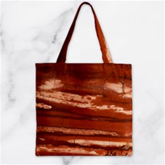 Red Earth Natural Zipper Grocery Tote Bag by UniqueCre8ion