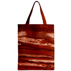 Red Earth Natural Zipper Classic Tote Bag by UniqueCre8ion