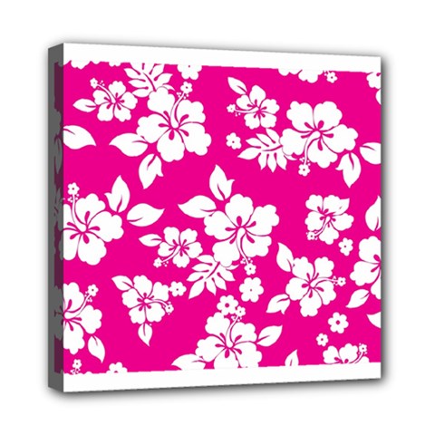 Pink Hawaiian Mini Canvas 8  X 8  by AlohaStore