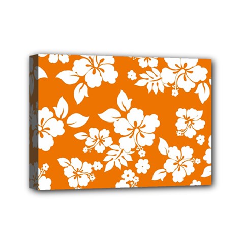 Orange Hawaiian Mini Canvas 7  X 5  by AlohaStore