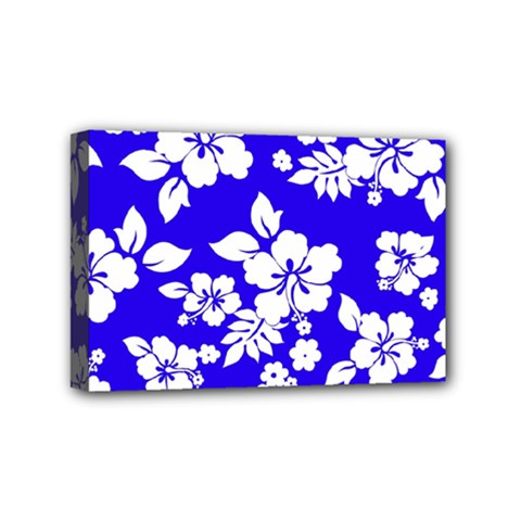 Deep Blue Hawaiian Mini Canvas 6  X 4  by AlohaStore