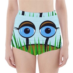 Snail High-waisted Bikini Bottoms by Valentinaart
