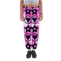 Star And Heart Pattern Women s Jogger Sweatpants by ArtistRoseanneJones
