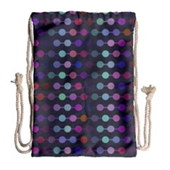 Connected Dots                                                                                     Large Drawstring Bag by LalyLauraFLM