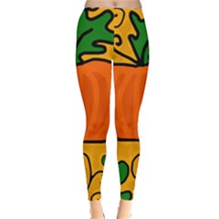 Thanksgiving Pumpkin Leggings  by Valentinaart