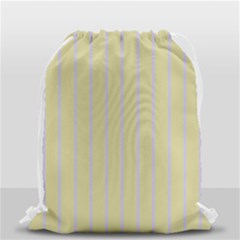 Summer Sand Color Lilac Stripes Drawstring Bag (small) by picsaspassion