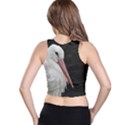 Stork bird Racer Back Crop Top View2
