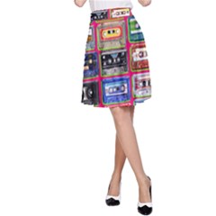 Acrylic Mix   Red A-line Skirt by miranema