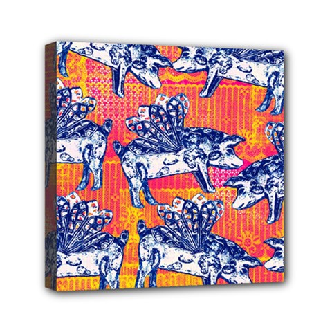 Little Flying Pigs Mini Canvas 6  X 6  by DanaeStudio