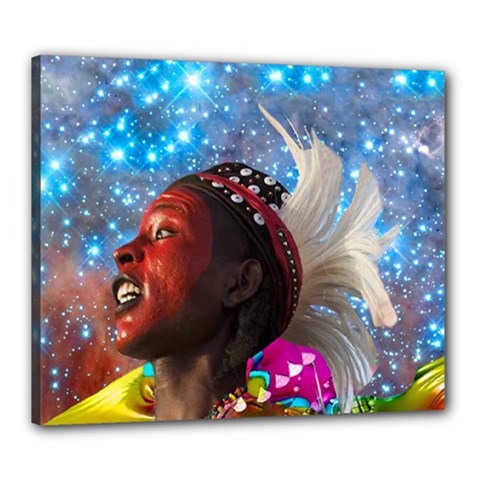 African Star Dreamer Canvas 24  X 20  by icarusismartdesigns