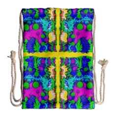 Shimmering Landscape Abstracte Drawstring Bag (large) by pepitasart