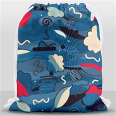 Ocean Drawstring Bag (large) by Valentinaart