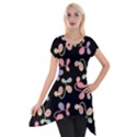Elegant garden Short Sleeve Side Drop Tunic View1