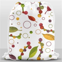 Adorable Floral Design Drawstring Bag (large) by Valentinaart