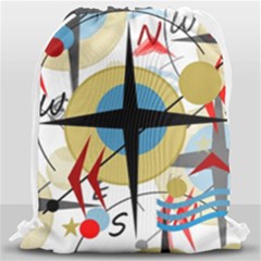 Compass 4 Drawstring Bag (large) by Valentinaart