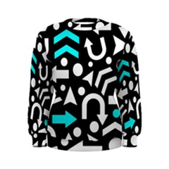 Right Direction - Cyan Women s Sweatshirt by Valentinaart