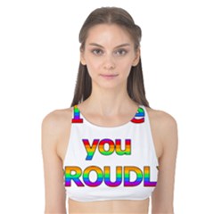 I Love You Proudly 2 Tank Bikini Top by Valentinaart