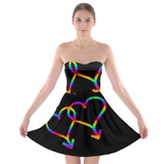 Love Is Love Strapless Bra Top Dress by Valentinaart