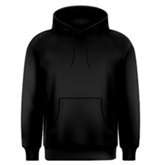 Simple Black Men s Pullover Hoodie by Valentinaart