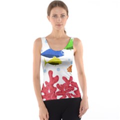Corals And Fish Tank Top by Valentinaart