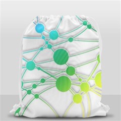 Network Connection Structure Knot Drawstring Bag (small) by Amaryn4rt
