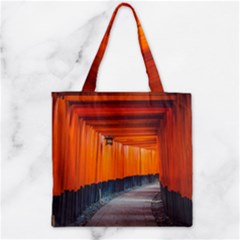 Architecture Art Bright Color Zipper Grocery Tote Bag by Amaryn4rt
