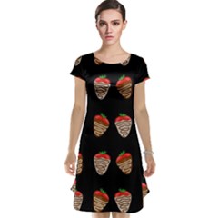 Chocolate Strawberies Cap Sleeve Nightdress by Valentinaart