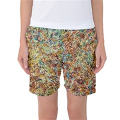 Art Modern Painting Acrylic Canvas Women s Basketball Shorts by Amaryn4rt